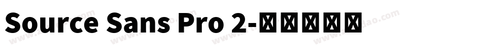 Source Sans Pro 2字体转换